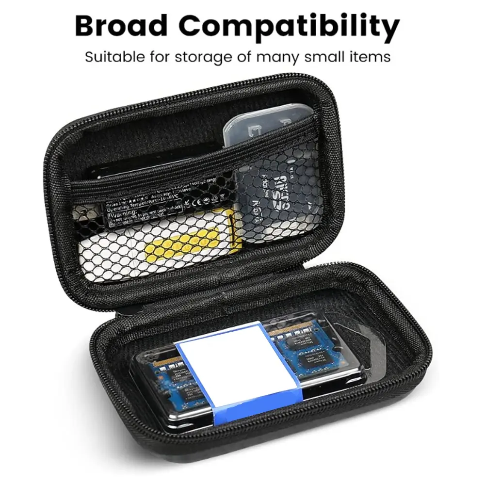 EVA casos com zipper shockproof e impermeável personalizado viagem armazenamento saco Acessórios eletrônicos Fone de ouvido armazenamento saco