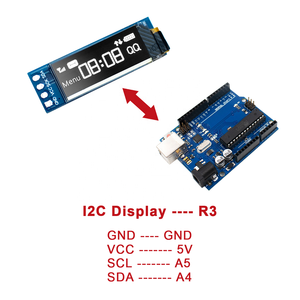 0,91 Zoll OLED-Modul 0,91 "weiß/blau OLED 128 X32 OLED LCD LED-Anzeige modul 0,91" IIC Kommunizieren Sie für Ardunio