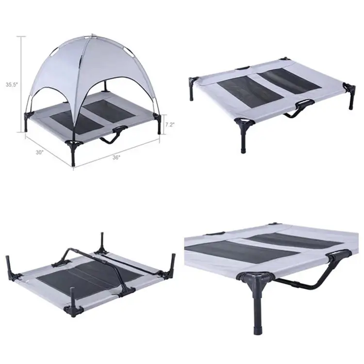 Yifan חדש עיצוב כלב מחנה מיטת עם חלל גדול קיץ חיצוני כלב אוהל לנשימה אוקספורד בד חיות מחמד חתול מלונה סיטונאי