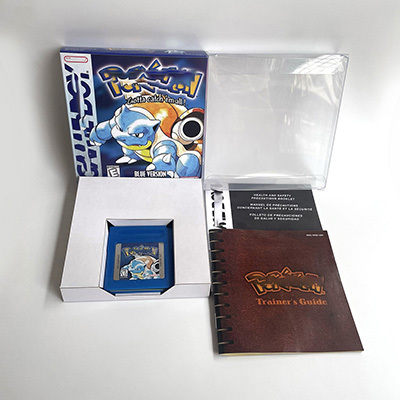 Blue cartridge manual box