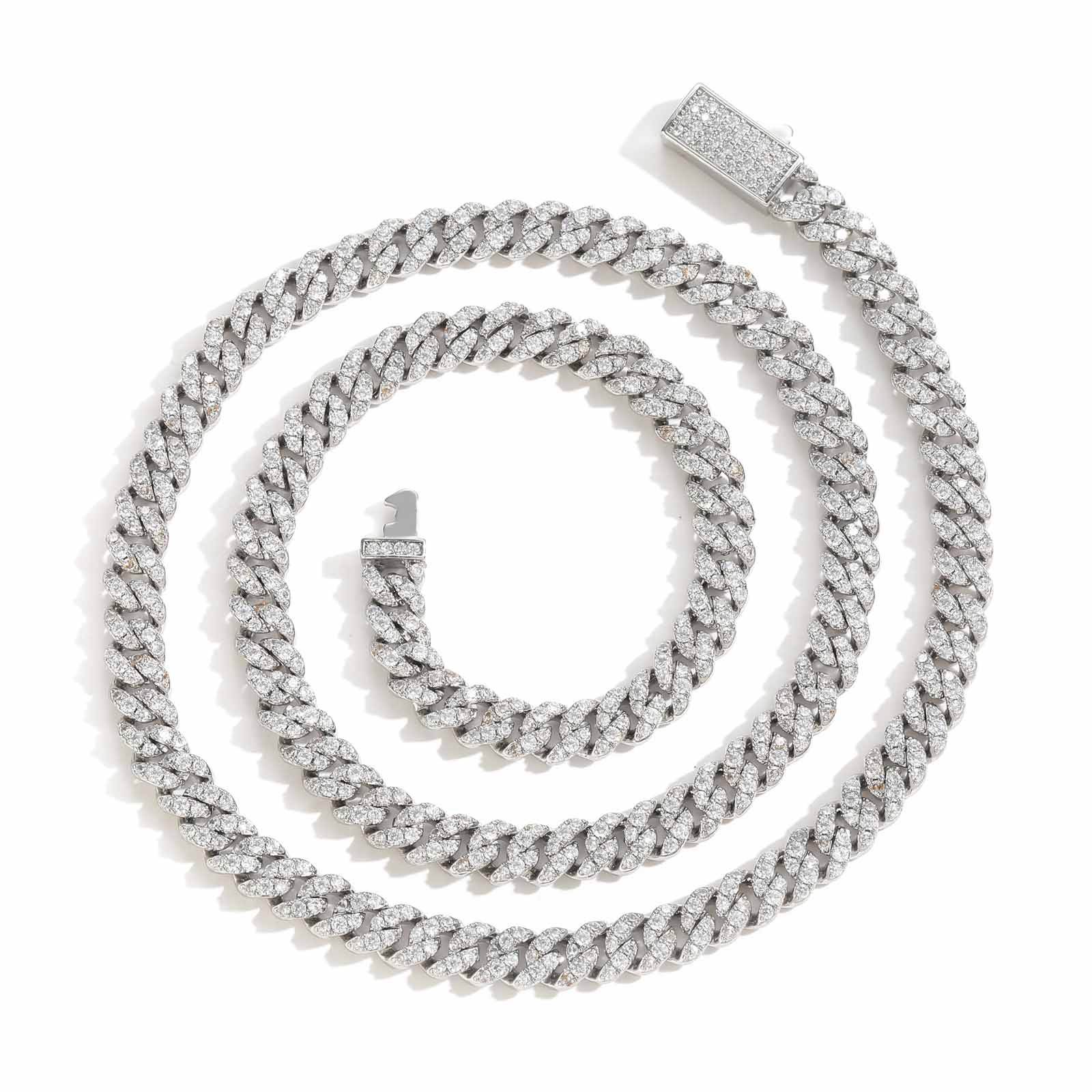 925 sterling silver + moissanite