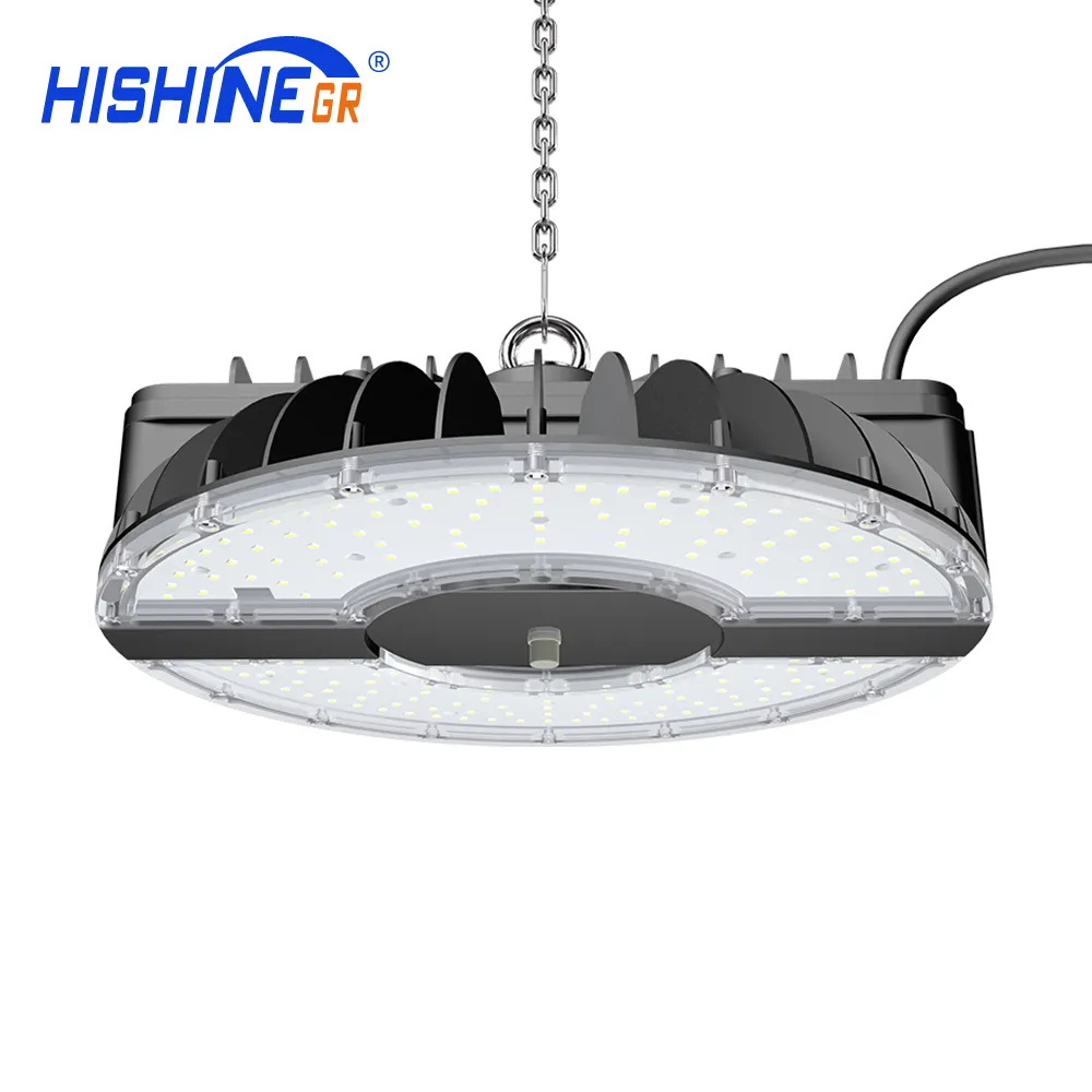 Himshine lampu Teluk tinggi LED UFO 250W 152LM/W, lampu Led UL DLC Teluk tinggi bentuk UFO LED Teluk Tinggi 152 luminer