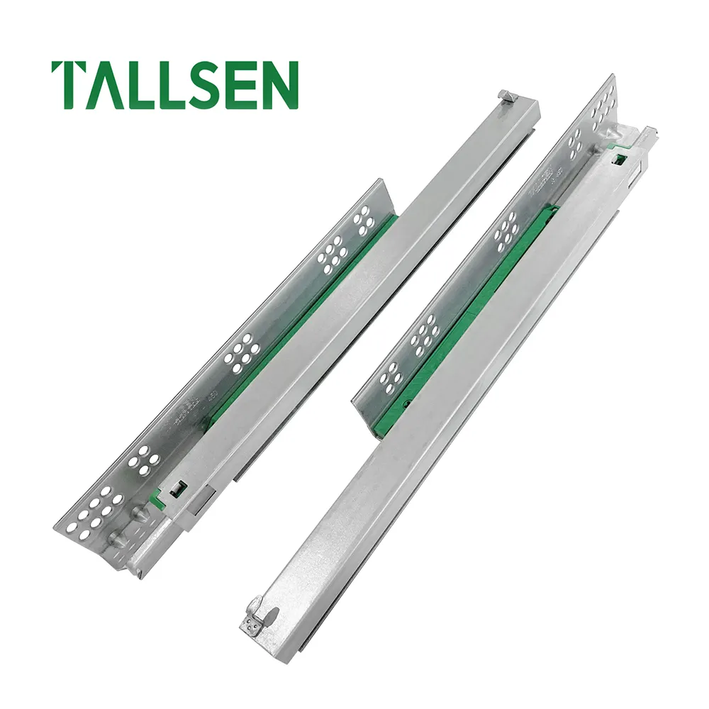 TALLSEN toptan 10 12 14 16 18 20 22 24 inç Undermount tam uzatma ağır gizli yumuşak yakın çekmece parçaları