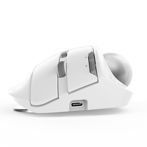Trackball Mouse Ergonomic Rollerball Mouse <strong>Programmable</strong> Buttons Thumb Control Mice Rechargeable Optical Mouse for 3 <strong>Devices</strong>