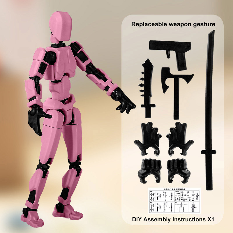 Arma de Mech-4 Rosa grande 4 modo