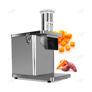 商業用ダイシングマシンフルーツ & ベジタブルカッター電気切断 - Product Image 1