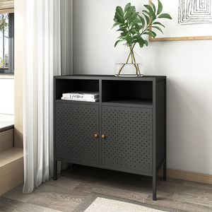 Thiết kế mới giao diện điều khiển tự chọn góc hiện đại sideboard tự chọn Bảng Tủ kim loại Parsons sideboards tủ với ngăn kéo và cửa ra vào - Product Image 3