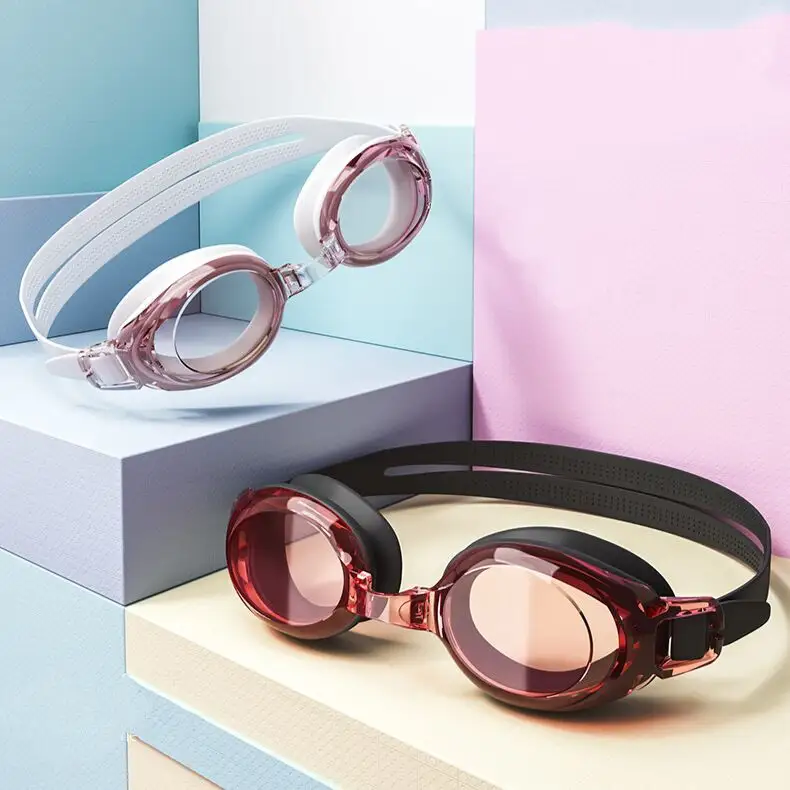 Lunettes de bain Anti-brouillard Uv pour femmes, à grande monture, Vision Large, sangles réglables, pour la natation, résistantes à l'eau, pour adultes,