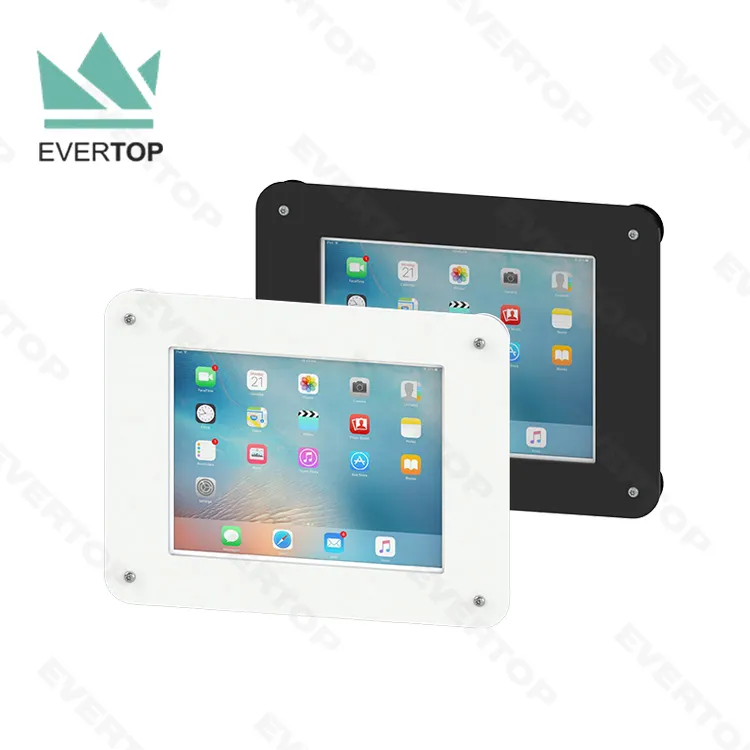 ENC-B Tablet stand enclosure Desktop Display for iPad Kiosk  for iPad Air Pro 2020 10.5" 11" 12.3" Enclosure Stand for secure