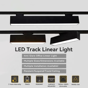 Ofis gömme Linear lineer ışık Led tavan yayan diyot Led lineer tüp 40 watt izleme sistemi ışık - Product Image 2