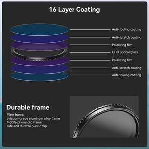APEXEL Professional 67mm CPL <strong>Filter</strong> Multi-Coated Polarizer HD <strong>Camera</strong> <strong>Filter</strong> for DSLR <strong>Camera</strong> Lens and Smartphones - Product Image 3