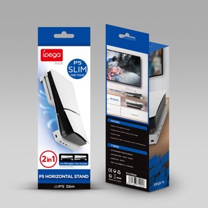 PG-P5S008 hiển thị đứng ngang lưu trữ giá cho ps5 mỏng khung di động với USB mở rộng container 2 typers - Product Image 6