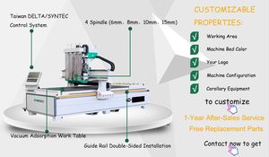 M4 <strong>Nesting</strong> <strong>Cnc</strong> <strong>Router</strong> Automatic <strong>Loading</strong> and Unloading Woodworking Four Spindle <strong>CNC</strong> Engraving <strong>Machine</strong> for Furniture Cabinet - Product Image 5