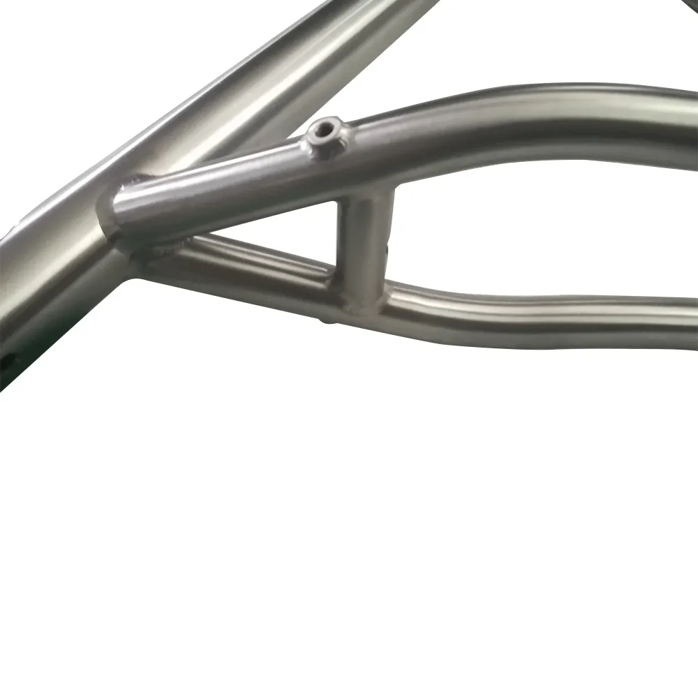 Macera çakıl bisiklet düz disk fren tasarım titanyum yol bisiklet iskeleti