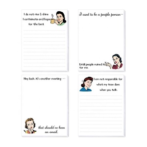 Factory Customized Funny Writing <strong>Notebook</strong> <strong>Memo</strong> Pads Funny <strong>Notepads</strong> for Office and School - Product Image 3