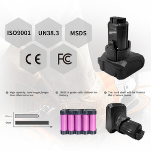 Rechargeable 12V <strong>Ridgids</strong> Prolithium-Ion Battery With <strong>LED</strong> Indicator Cordless 4ah Power Tool Battery for AEG <strong>Ridgids</strong> L1240 - Product Image 3