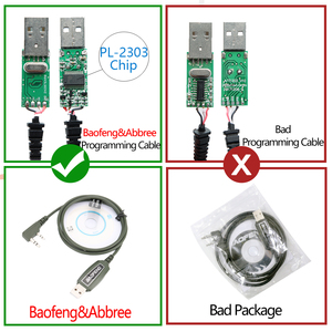 Baofeng senza unità USB programmazione cavo finestra 11 Chip per Baofeng BF-UV-82 888S UV13 Pro 2 vie Radio walkie-talkie - Product Image 2