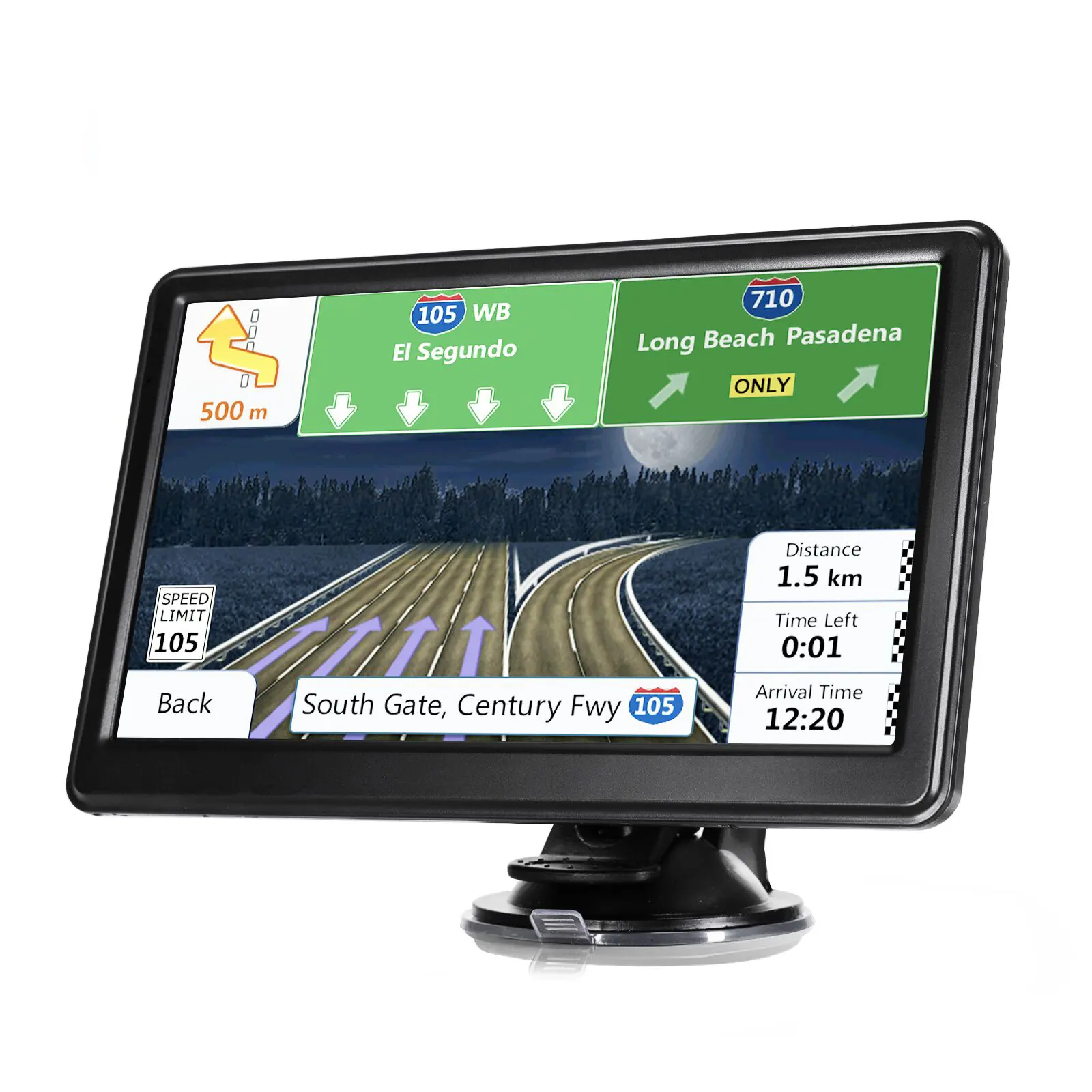 سيارة الملاح GPS 7 بوصة شاشة كمبيوتر محمول ذات دقة عالية بالسعة شاشة 256MB والملاحة شاحنة GPS والملاحة