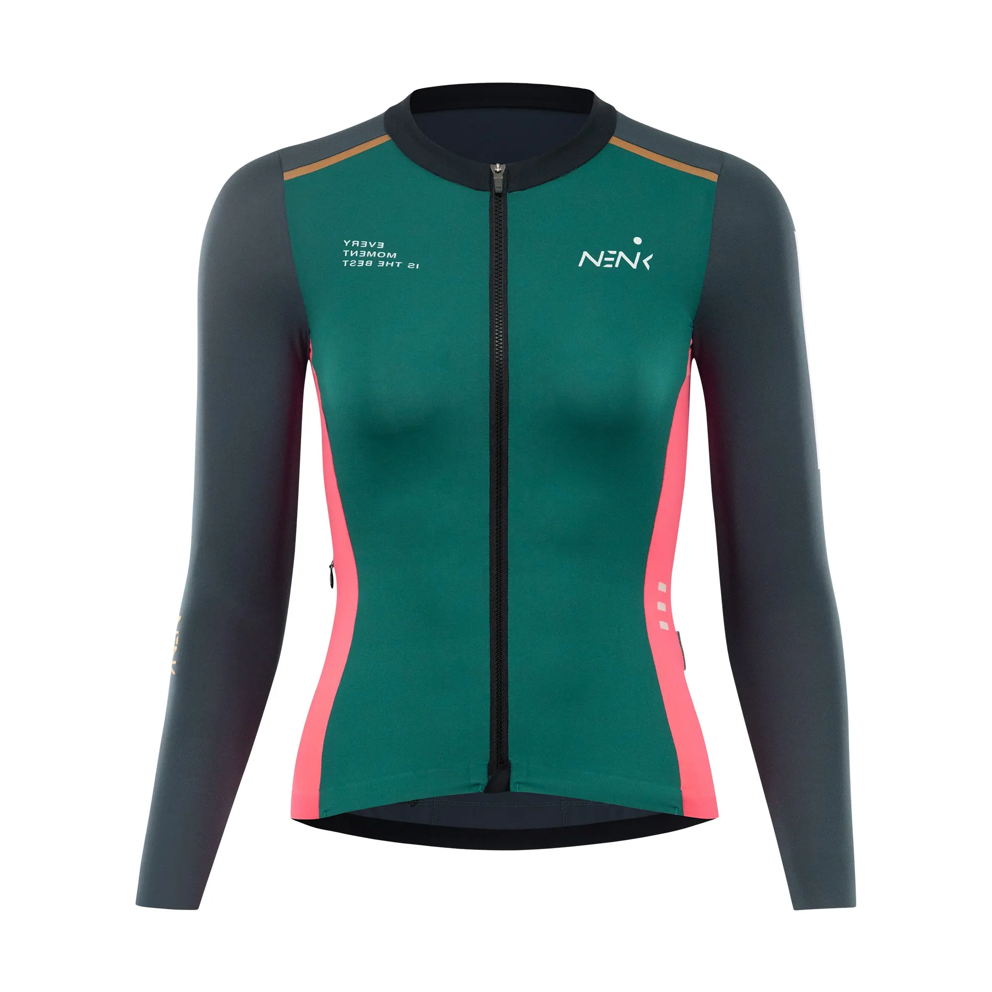 OEM ODM personalizado Aero Racing ciclismo Jersey manga larga liquen verde carretera bicicleta camisa hombres mujeres para parejas con etiqueta privada