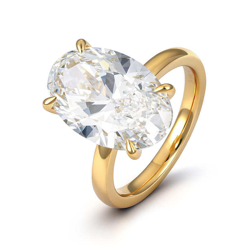 10k Yellow Gold+8CT Lab Grown Diamond