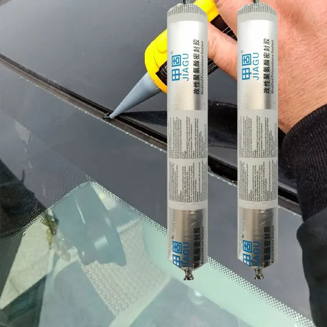 600Ml Pu Kit Auto Automotive Body Sealer Hoge Sterkte Voorruit Kit Waterdichte Polyurethaan Kit Voor Auto Glas