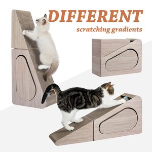 おもちゃボール豊富なおもちゃ付きカスタム猫スクラッチボード段ボールすべての種類の子猫のためのおもちゃOEM/ODMを受け入れます - Product Image 2