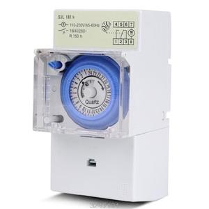 SUL181H Timer Meccanico Timer Interruttore 220V 16A 24H 8 Impostazioni Manuale/Auto Controller - Product Image 2