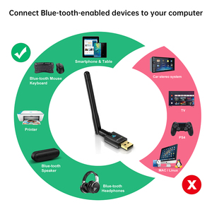 EDUP 100M Long <strong>Bluetooth</strong> USB Adapter BT5.1 RTL8761B USB <strong>Bluetooth</strong> Transmitter Dongle PC For Computer Wireless <strong>Mouse</strong> <strong>Keyboard</strong> PS4 - Product Image 6