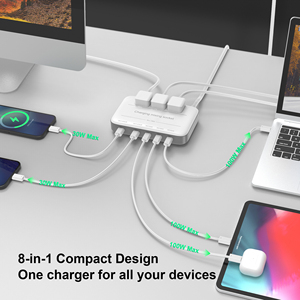 PD 100W Extension Board <strong>3</strong> AC Outlet Electric US Power Strip USB C QC3.0 Universal Type C <strong>Output</strong> Socket Desktop Home Supply - Product Image 2