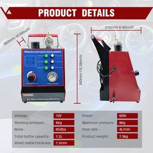 Schucars S-102 12V ô tô điều hòa không khí ống máy làm sạch, với 108 Adapter Tương thích với hầu hết các xe mô hình - Product Image 3