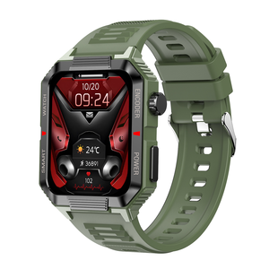 QW88 NFC Relógio Inteligente Impermeável Ao Ar Livre Tático Digital Sport Run relógio Sangue Freqüência Cardíaca Sono Monitoramento Smartwatch
