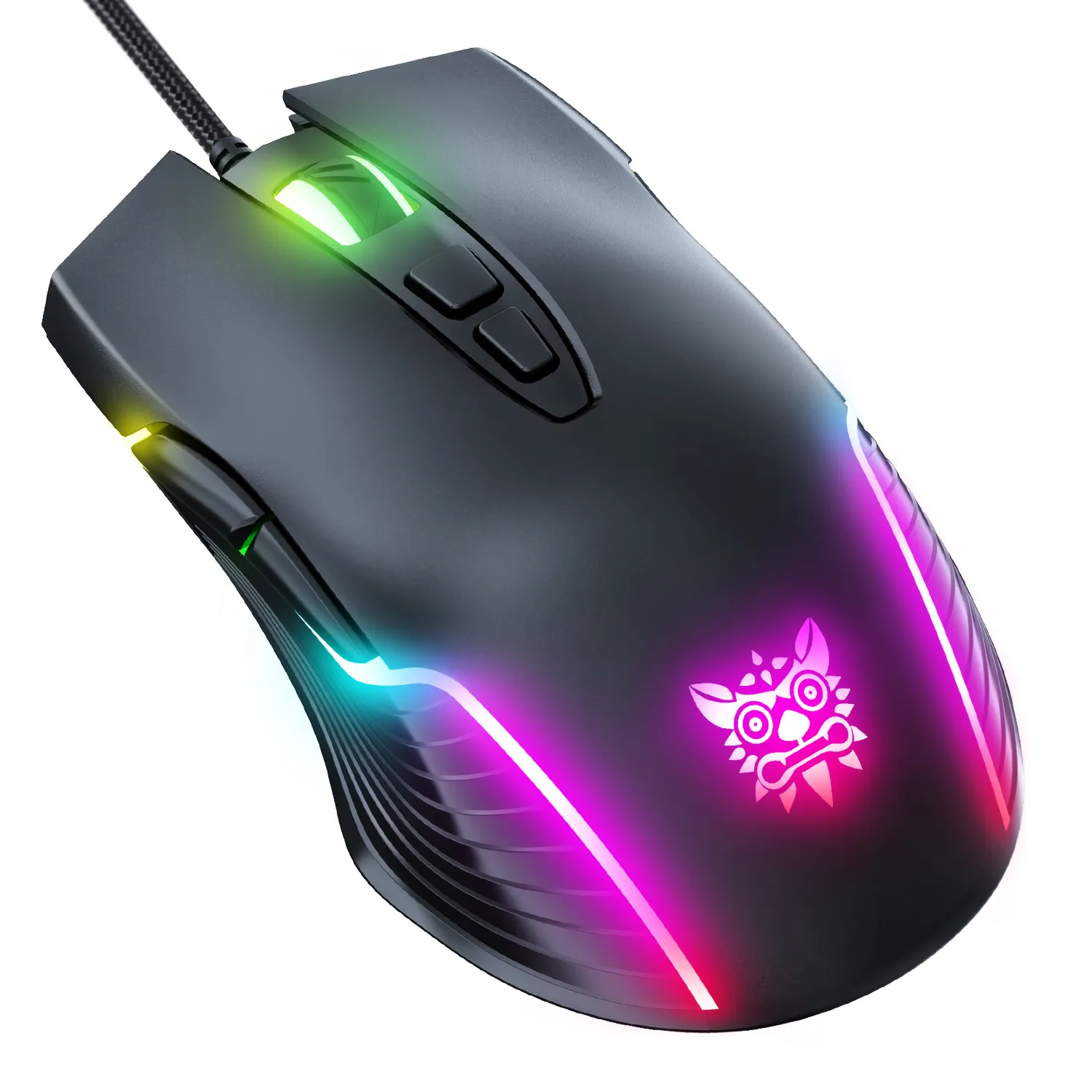 Onikuma CW905 usb 6400DPI RGB Mouse per Gaming Mouse per Computer-versione Wireless opzionale