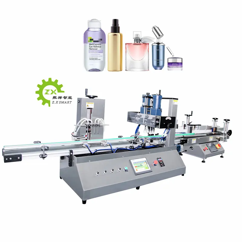 ZXSMART ماكينة ملء أوتوماتيكية لزجاجات المنتجات التجميلية وزجاجات المياه المعدنية والزيوت العطرية واللوشن السائل