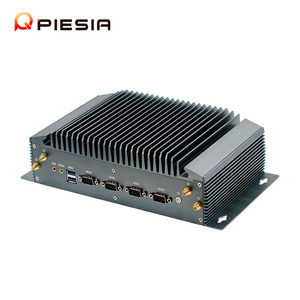 Piesia 3 LAN 4COM Industrial Embedded Computer Case Core I3 i5 i7 i9 DDR4 Mini PC sin ventilador para sistemas de transporte inteligentes - Product Image 1