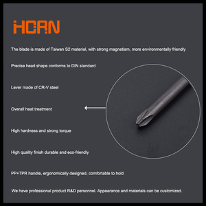 HORN <span class=keywords><strong>Best</strong></span> Original Hot Bán Chất Lượng Cao Magnetic <span class=keywords><strong>Multi</strong></span> Matt Bề Mặt U Shape Đen <span class=keywords><strong>Tip</strong></span> <span class=keywords><strong>Screwdriver</strong></span> Blade - Product Image 5