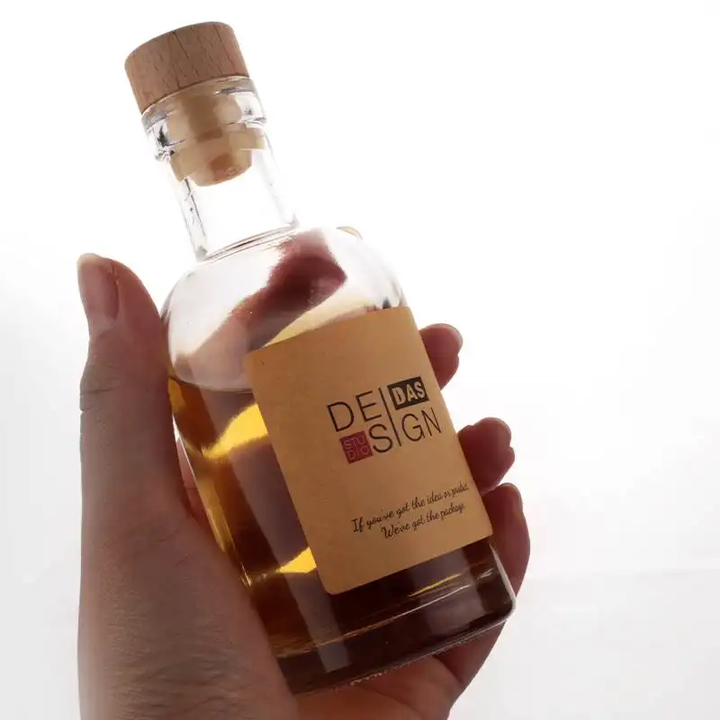 100ml di olio d'oliva nordico salsa piccante piccola bottiglia di liquore allo spirito Cocktail al miele con etichetta