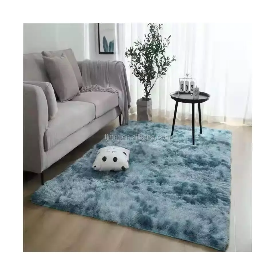 Mode TianJin plus moderne Shag Area tapis de fourrure lisse soyeux tapis moelleux anti-dérapant Shaggy tapis salle à manger maison chambre tapis