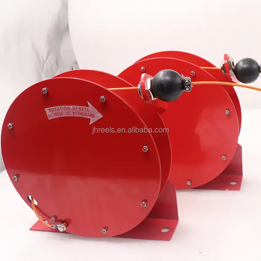 50ft spring retractable grounding static cable reel for truck fuel