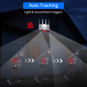 Hiseeu Ai Smart Seguimiento de movimiento humano 5MP al aire libre Audio bidireccional Color visión nocturna hogar red IP PTZ cámara inalámbrica CCTV wifi - Product Image 2
