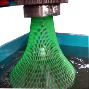 自動六角形リジッドネットメッシュ製造機PE PP HDPEプラスチックスクリューポンプギア製造工場使用 - Product Image 4