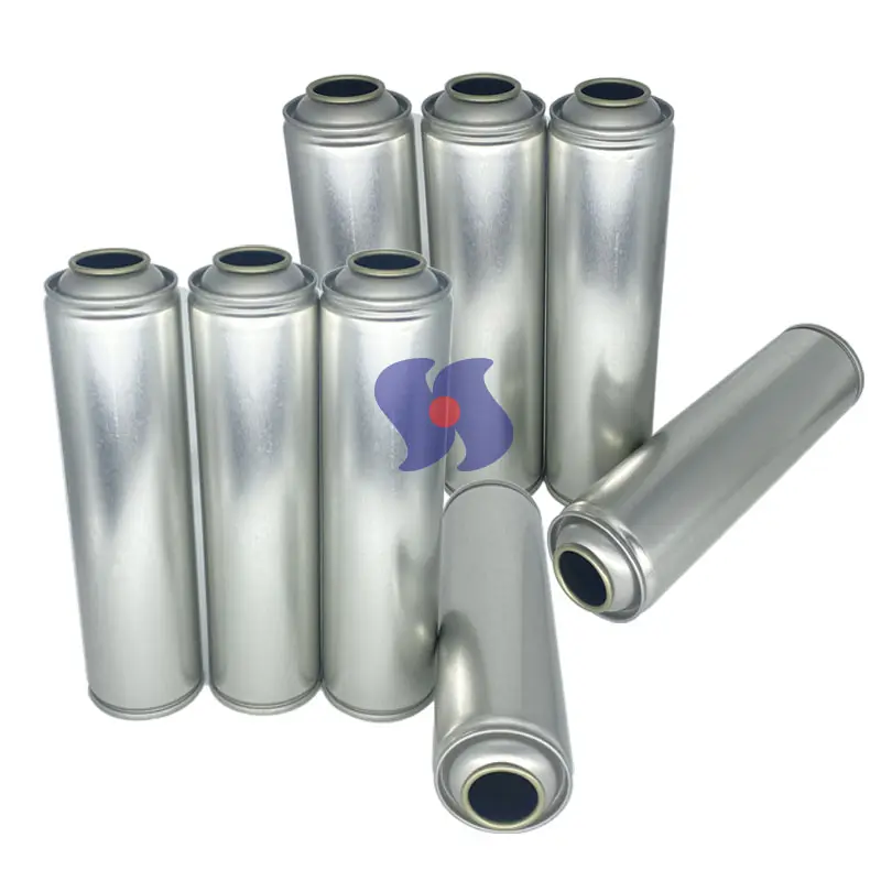 Rỗng Aerosol lon chất bôi trơn phun sơn có thể đường kính 52mm necked-in rỗng Lon thiếc