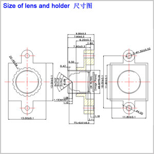 M8*P0.35 Focal Length 4.42mm Facial Recognition Lens 67 Degree for 1/3&quot; Sensor <strong>JX</strong>-F37 Mini CCTV <strong>Camera</strong> Face Identification Lens - Product Image 4