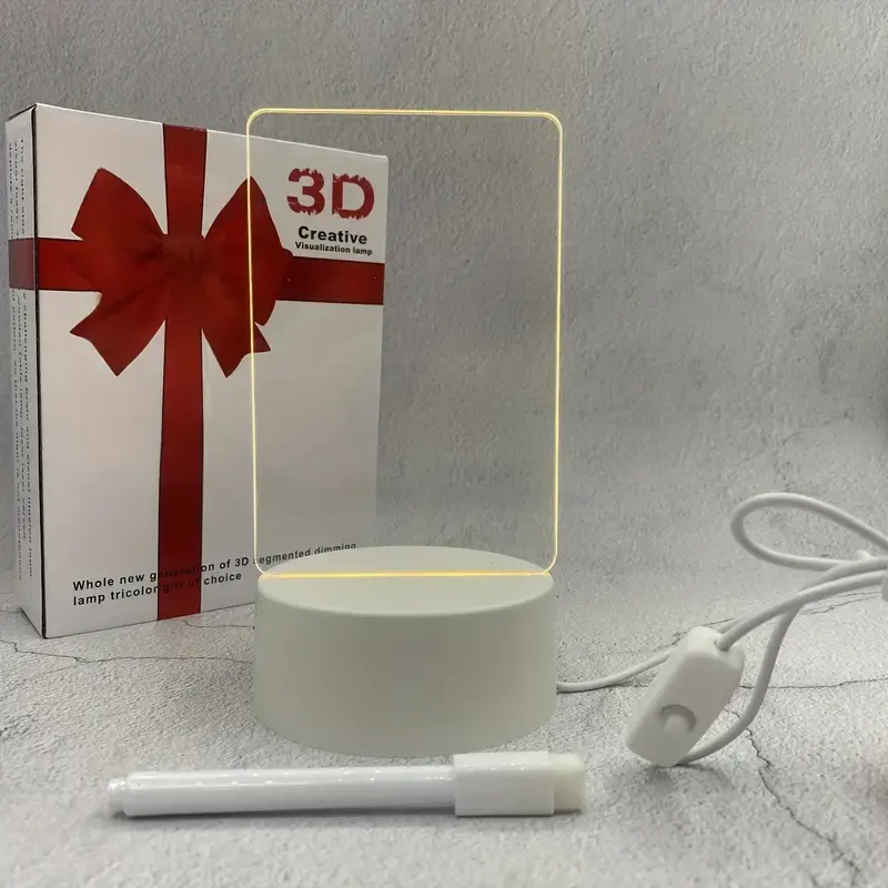 Nuevos materiales, superventas, base de luz nocturna LED para niños, luces led 3D, regalo