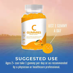 Stokta c vitamini Gummies yetişkinler ve çocuklar için <span class=keywords><strong>125</strong></span> mg cilt turuncu lezzet için bağışıklık desteği için Multivitamin Gummies
