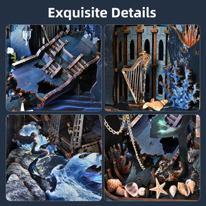 كتاب Minicity Nook Kit ، لغز خشبي ثلاثي الأبعاد للبالغين في سن المراهقة (أغنية صفارات الإنذار) - Product Image 4