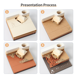 Almohadillas de notas personalizadas para mesa de escritorio, creativo, DIY, Kiyomizu Temple Omoshiroi, bloque 3D, para venta al por mayor y colas - Product Image 5