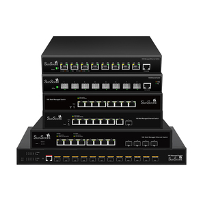 Sunsoont 4*10G SFP-Netzwerk-Switch mit RJ45 8*10G SNMP QoS-Funktionen für den Büro einsatz - Product Image 5