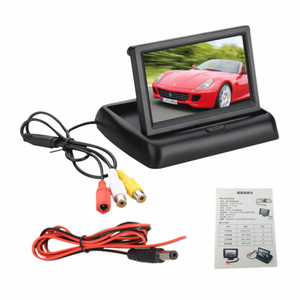 Mini Monitor analógico Ahd Incar para bebé, sistema de monitoreo de cámara, espejo plegable, montaje de Monitor de bebé, 4,3 pulgadas, pantalla Lcd, entrada RCA