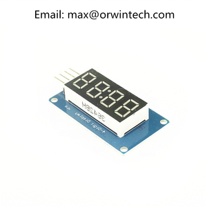 TM1637 4 Digit LED 0.56 Inch Display Tube 7 Segment Blue Yellow White Blue Red Clock Double Dots Module - Product Image 2