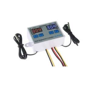 Controlador de temperatura del termostato digital dual, termorregulador de salida de dos relés para incubadora, refrigeración por Calefacción